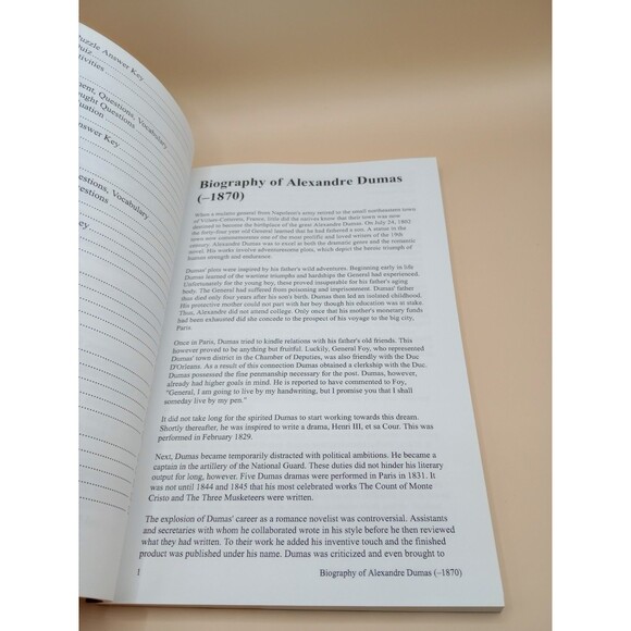 GRADESAVER (TM) LESSON PLANS: THE COUNT OF MONTE CRISTO By Katerina Manoff NEW - Picture 5 of 7